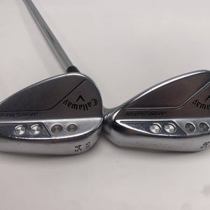 Callaway Jaws Raw Chrome Wedge Set 54* 10 | 58* 10  Gold Spinner Tour Issue RH