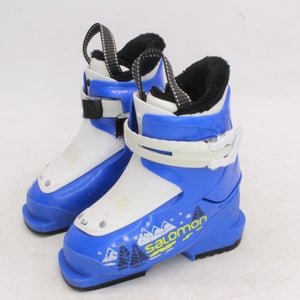 Salomon T1 Kids Ski Boots - Size 10 / Mondo 16 Used