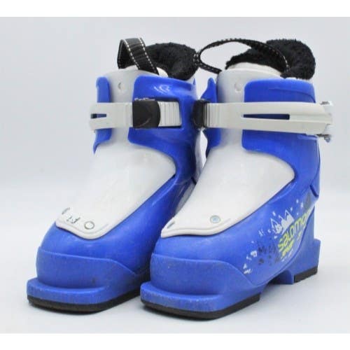 Salomon T1 Triple Peak Kids Ski Boots - Size 9 / Mondo 15 Used