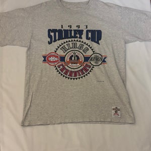 Vintage 1993 Starter Montreal Canadiens vs Los Angeles Kings NHL Stanley Cup Size L