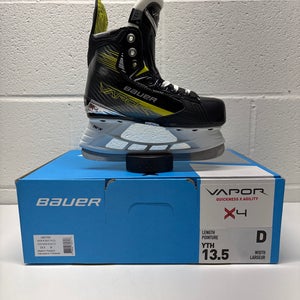 New!!  Bauer Vapor X4 Hockey Skates Regular Width 13.5 Youth