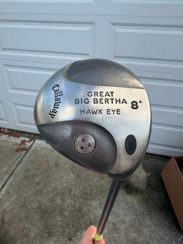 Callaway Great Big Bertha Hawkeye Driver 8 UL Firm Stiff Flex 44.75 NICE