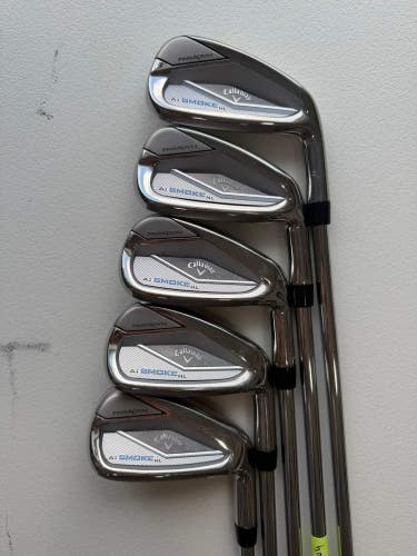 Callaway Ai Smoke HL Iron Set 6-PW Elevate 85 Regular Flex +1/2 NICE