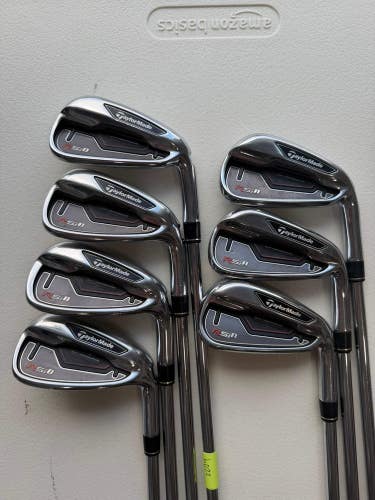 Taylormade RSi 1 Iron Set 4-PW Reax Steel 90 Stiff Flex +1/4 NICE