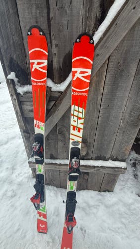 Rossignol Hero SL FIS 157 cm Skis with brand new Look bindings