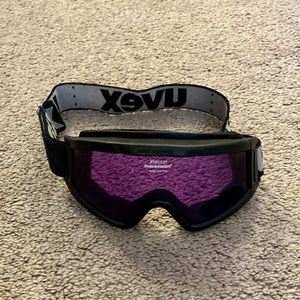 UVEX Speedy Pro Ski Goggles, Black w/Purple Triflex Supravision Anti-fog Lenses