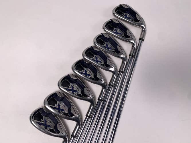 Callaway X-20 Iron Set 4-PW+SW Uniflex Steel Mens RH