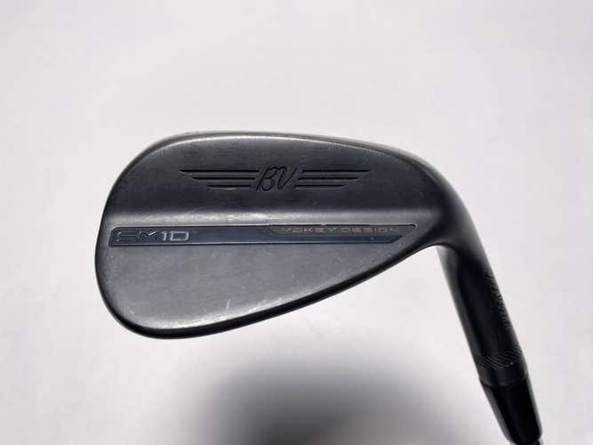 Titleist Vokey SM10 Jet Black Wedge 52* 8 Bounce F-Grind Wedge Steel Mens RH