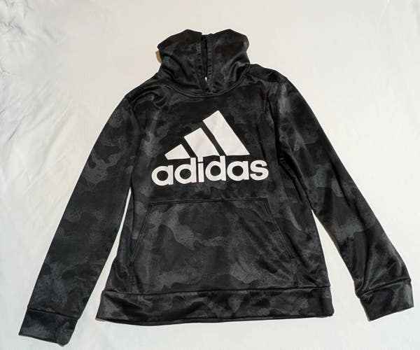 Boys Large Adidas Black Camo Sweatshirt (Used)