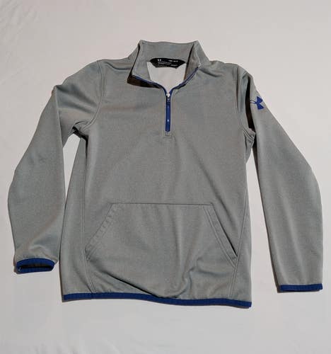 Under Armour Gray Medium Boys 1/4 Zip Pullover (Used)