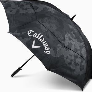 NEW 2026 Callaway Golf Shield 64" Double Canopy Black/Camo Golf Umbrella