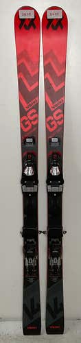 Kid's 2025 137cm Volkl Racetiger GS Jr Demo Skis With Marker Comp 10 Bindings (Used) (SY2715)