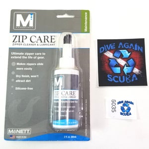 McNett M ESSENTIALS WETSUIT ZIP CARE Zipper Cleaner & Lubricant 2oz Scuba Dive