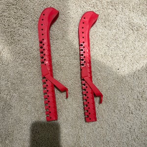 Red hockey ROLLERGARD skating gaurds
