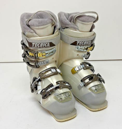 Tecnica Mega+ 8 Women's Alpine Ski Boots Ultra Fit Liners MDP 24 US 7 EXCELLENT