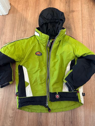 Green Obermeyer Unisex Youth Small Jacket (Used)