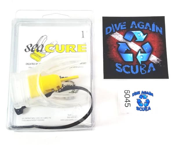 Scuba Diving SeaCURE X Type Moldable Mouthpiece Clear 1 NEW Mouth Piece