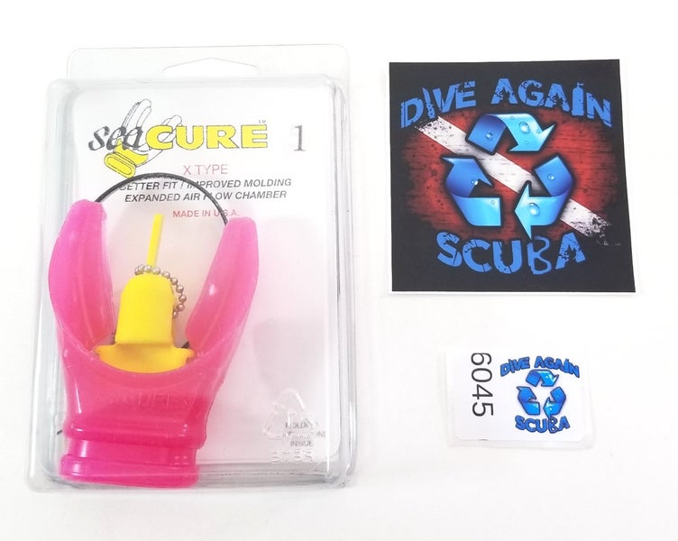 Scuba Diving SeaCURE X Type Moldable Mouthpiece Pink 1 NEW Mouth Piece