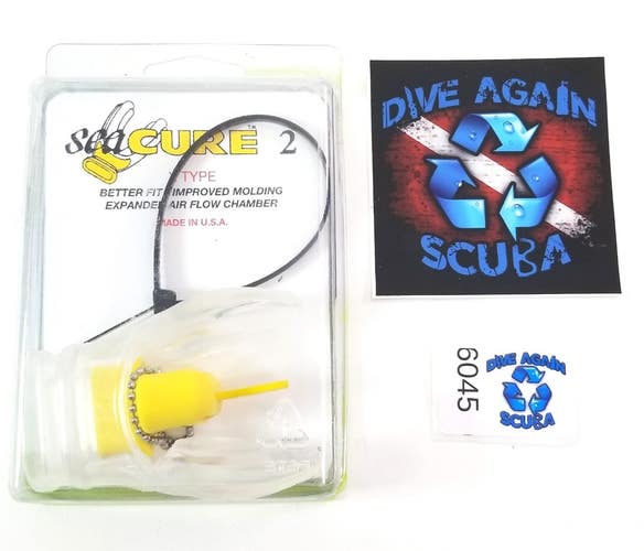 Scuba Diving SeaCURE X Type Moldable Mouthpiece Clear 2 NEW Mouth Piece