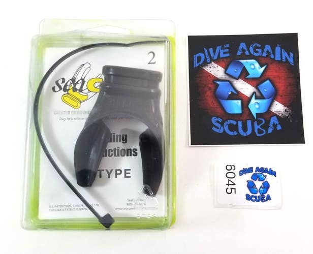 Scuba Diving SeaCURE X Type Moldable Mouthpiece Black 2 NEW Mouth Piece
