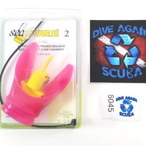 Scuba Diving SeaCURE X Type Moldable Mouthpiece Pink 2 NEW Mouth Piece