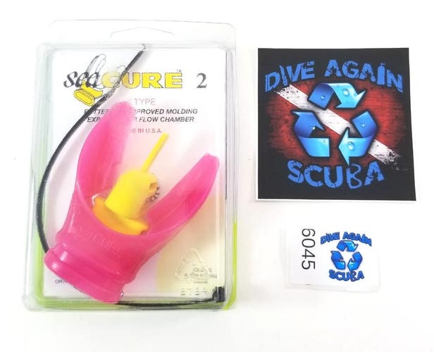 Scuba Diving SeaCURE X Type Moldable Mouthpiece Pink 2 NEW Mouth Piece