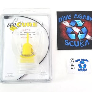 Scuba Diving SeaCURE X Type Moldable Mouthpiece Clear 3 NEW Mouth Piece