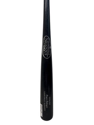 Used Louisville Slugger GENUINE BB/SB Wood Bat Black 34" 11835-S000203769