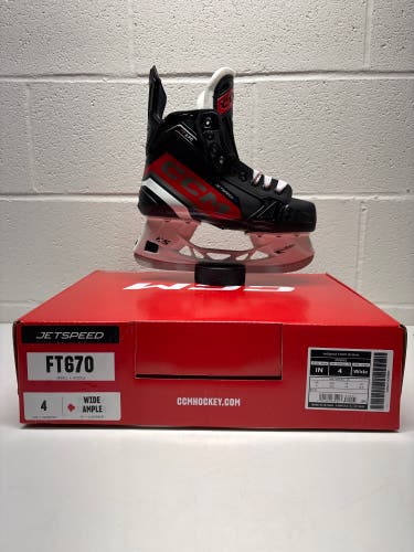 2023 CCM JetSpeed FT670 Hockey Skates Wide Width Size 4 (New)