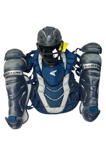 Used Easton PRO X CATCHER SET Catchers Chest Protector Navy Blue Intermed 11835-S000204241