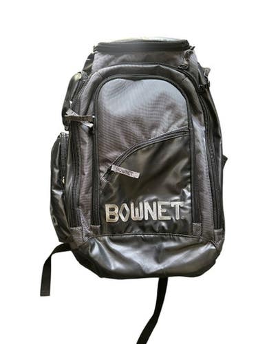 Used Bownet COACHES BACKPACK BB/SB Player Carry Bag Black 11835-C000204404
