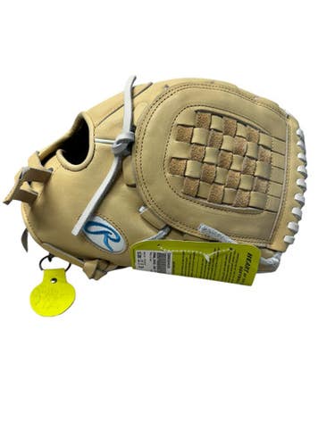 Used Rawlings PROR125SB-3C RH Throw Fastpitch Gloves Almond 12 1/2" 11835-S000204435