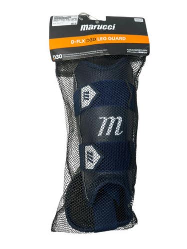 Used Marucci ADULT D-FLX LEG GUARD BB/SB Shin/Foot Protector Navy Blue 11835-S000203151