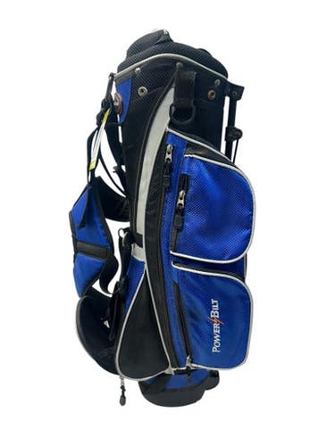 Used Powerbilt JR GOLF BAG Jr Stand Bag Black And Royal Blue 11835-S000204030
