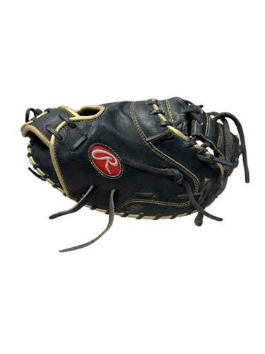 Used Rawlings PROGS24 BB/SB Catchers RH Throw Black 33 1/2" 11835-S000204556