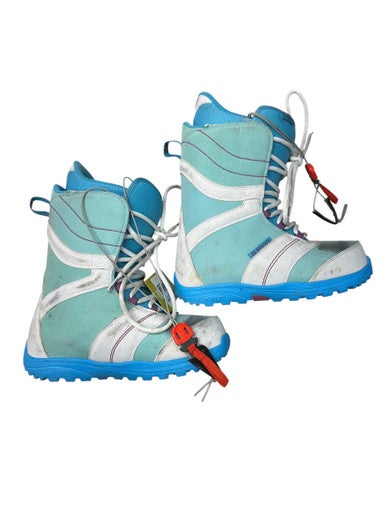 Used Burton IMPRINT 1 Womens Snowboard Boots Royal Blue Senior 9 11835-C000204593