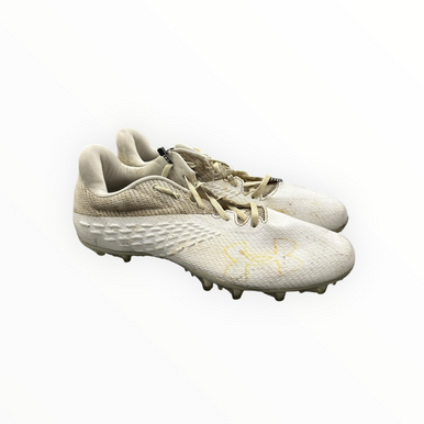Used Under Armour Adult FB Cleats White Senior 9 11375-S000368825