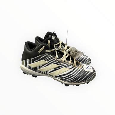 Used Adidas ZUBAZ Adult FB Cleats Black Senior 4.5 11375-S000363092