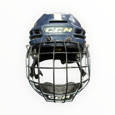 Used CCM SUPER TACKS X Helmet Cage Combo Navy Blue SM 11375-S000371884