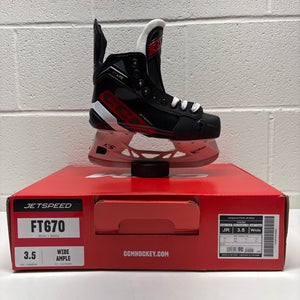 2023 CCM JetSpeed FT670 Hockey Skates Wide Width Size 3.5 (New)