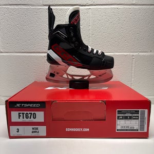 2023 CCM JetSpeed FT670 Hockey Skates Wide Width Size 3 (New)
