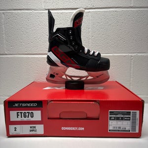 2023 CCM JetSpeed FT670 Hockey Skates Wide Width Size 2 (New)
