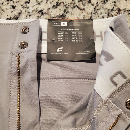 Gray Unisex Small Adult Champro Game Pants (New)