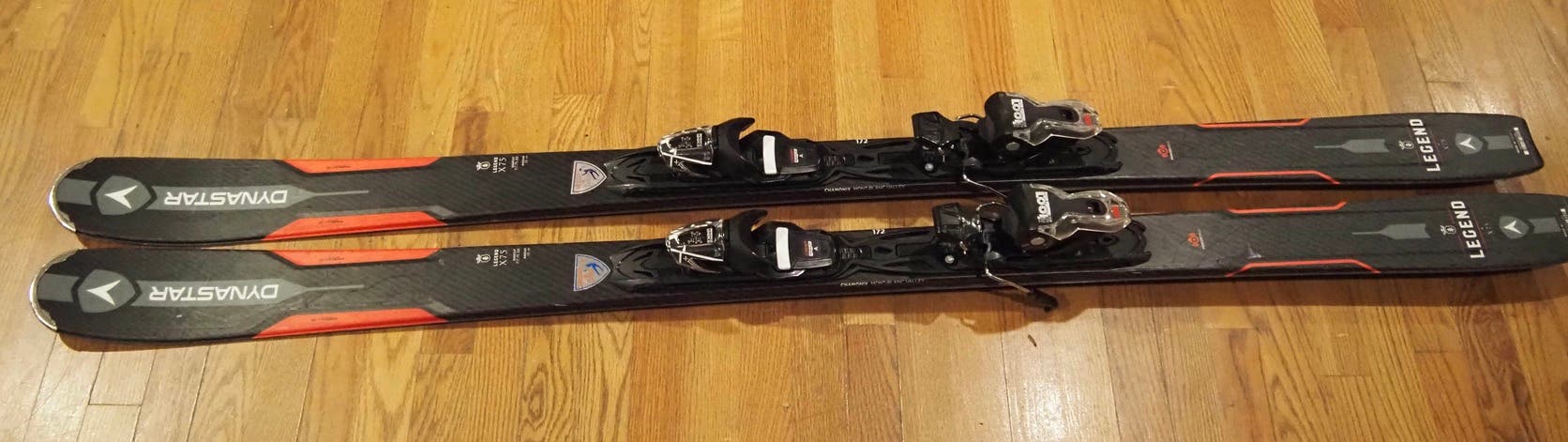 Unisex All Mountain 172 cm Dynastar Legend X75 Skis With New Bindings Max Din 10 (Used) -