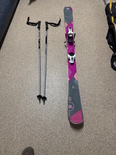 Rossignol Temptation 156 cm Skis With Bindings (Used)