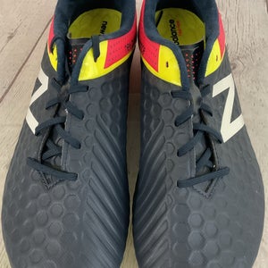 New Balance Visaro Mid Level Mens Size 8 Soccer Shoes Rubber Cleats Blue