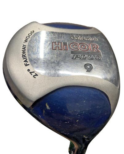 Golfsmith Hi Cor Plus 9 Wood 27* RH Men's Senior Flex Graphite 40" Mid Grip HC