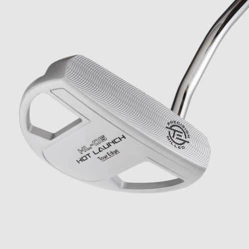 Tour Edge Hot Launch HL-06 Putter (Mallet, Single Bend) Milled 2025 NEW