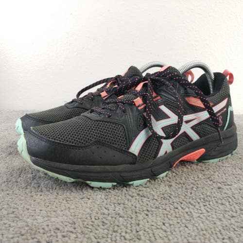 Asics Gel-Venture 8 Womens Size 9.5 Running Shoes Low Top Sneakers Black Blue