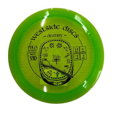 Used Westside DESTINY Disc Golf Driver Neon Green 11406-S000108635